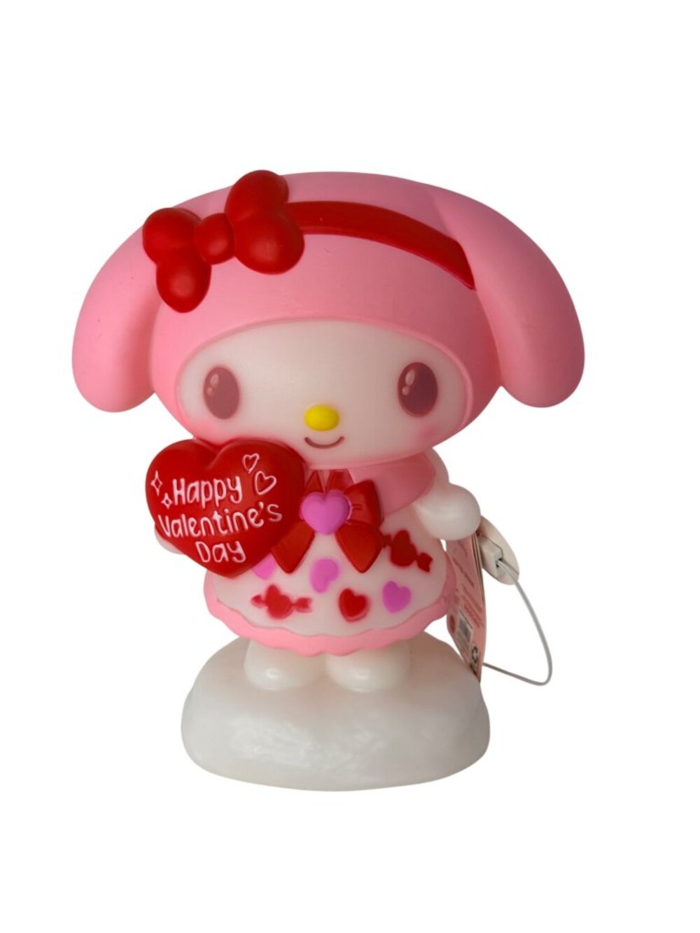 Sanrio My Melody Lighted Decor Pink Valentine Bunny Figure Blowmold Blow Mold‎